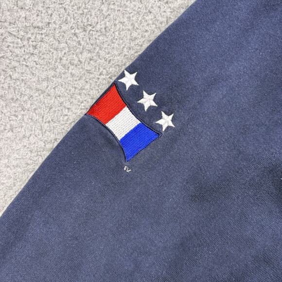 Everlast Hoodie Mens Medium Blue Boxing Sweatshirt USA American Retro Y2K Zip Up - Picture 7 of 16